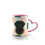 Thumbnail: Labrador Retriever (Black)Pink Heart handle Coffee Mug- Dog Lover Gift- Dog Mom