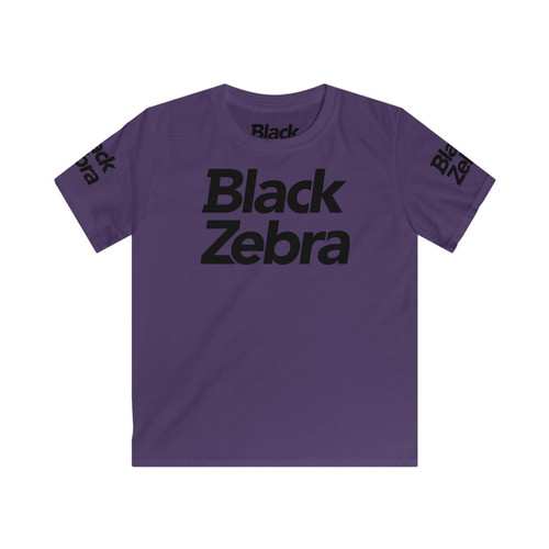 Kids Softstyle Tee | Black Zebra