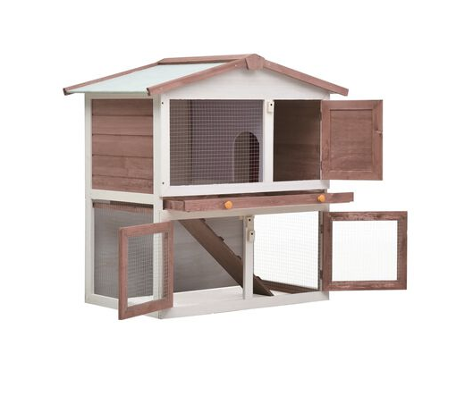 Kaninchenstall 3 Türen