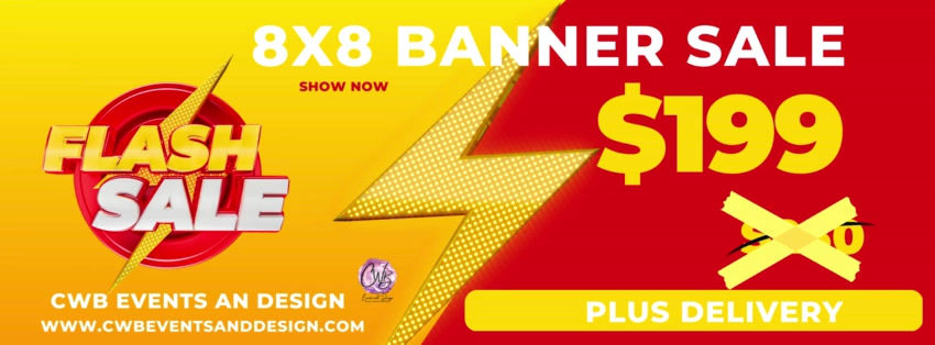 CUSTOM 8X8 BANNER