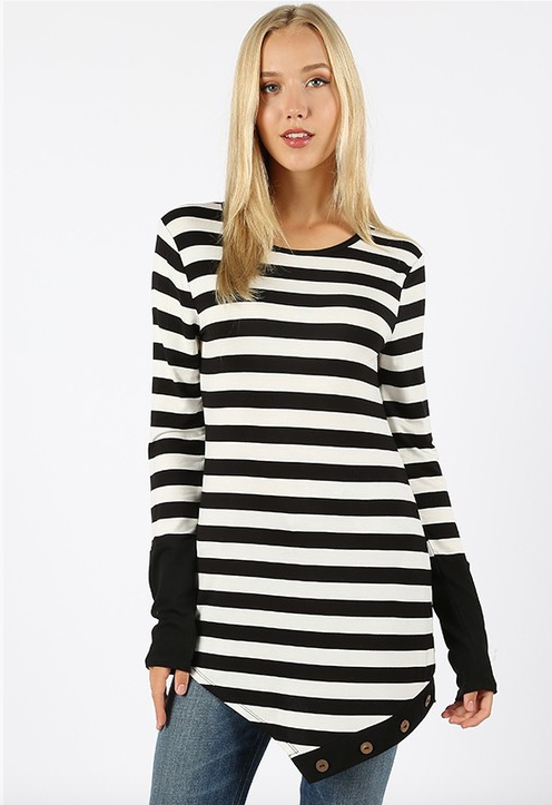 Thumbnail: Black Striped Tunic