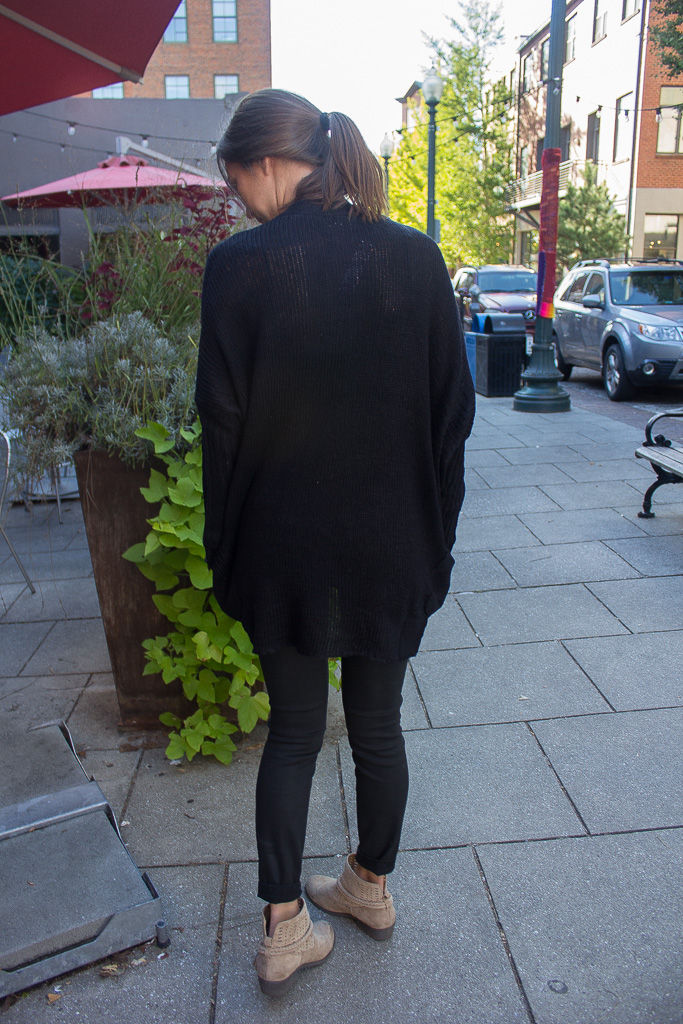 Thumbnail: Black Knitted Cardigan