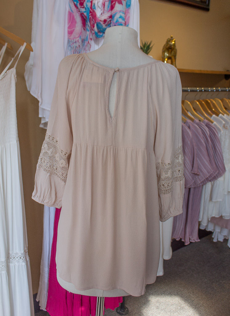 Thumbnail: Cream Crochet Top