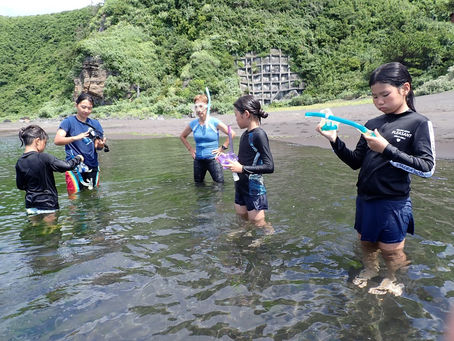 かまじっこ中高学年のスノーケリング