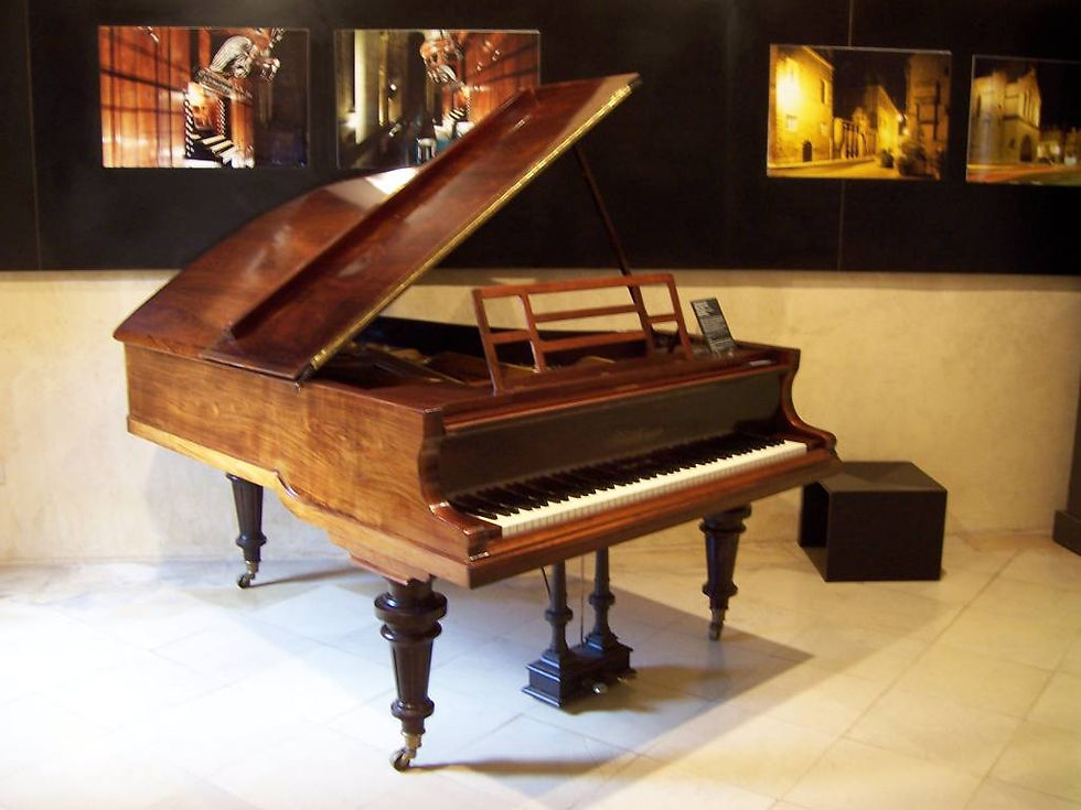 Debussy's piano, which is a picture saved by Tommy, a piano teacher