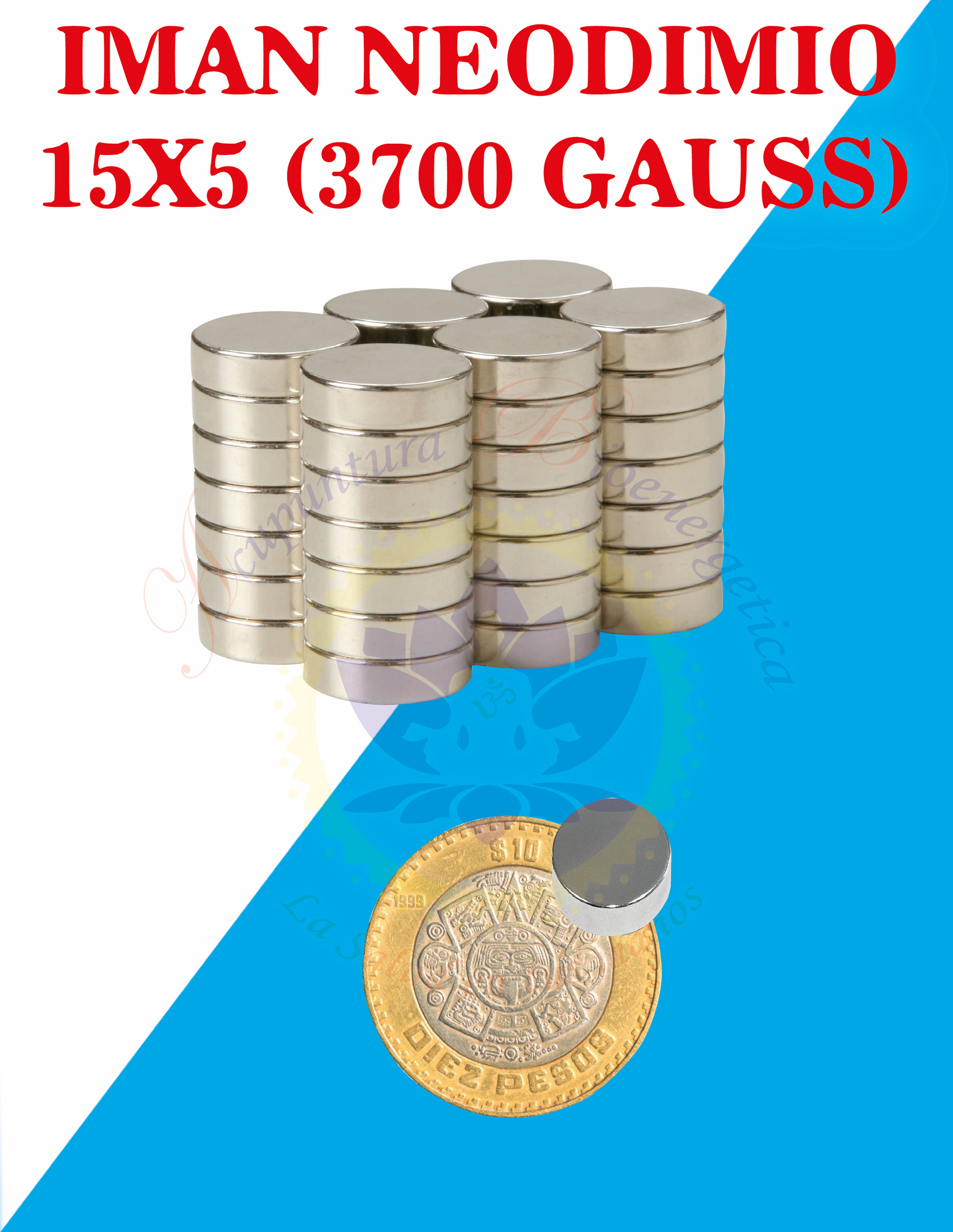 IMAN NEODIMIO 15X5 ( 3700 GAUSS)