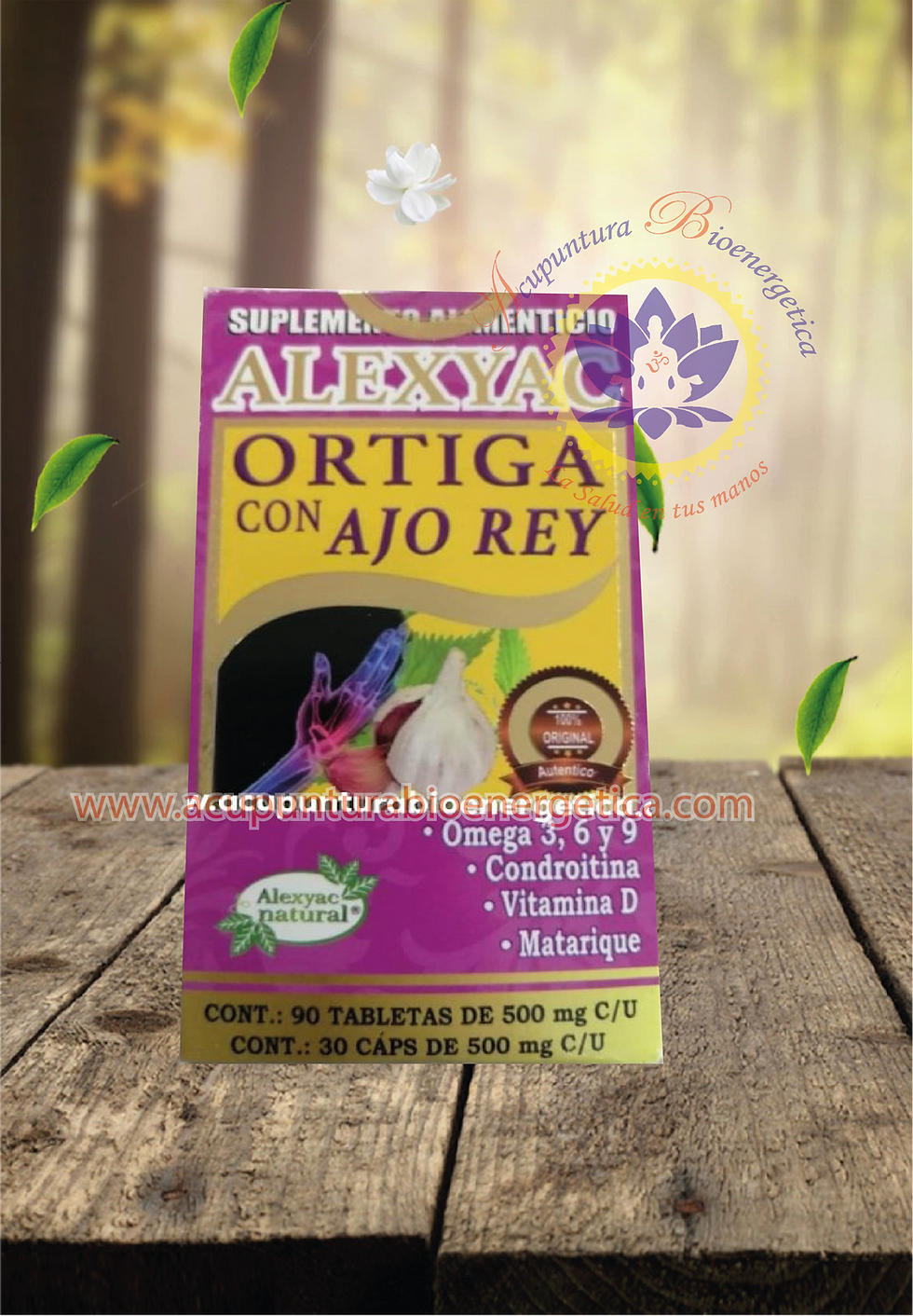 Ortiga Mas Ajo Rey Con Omega 3, 6 Y 9 Capsulas Original