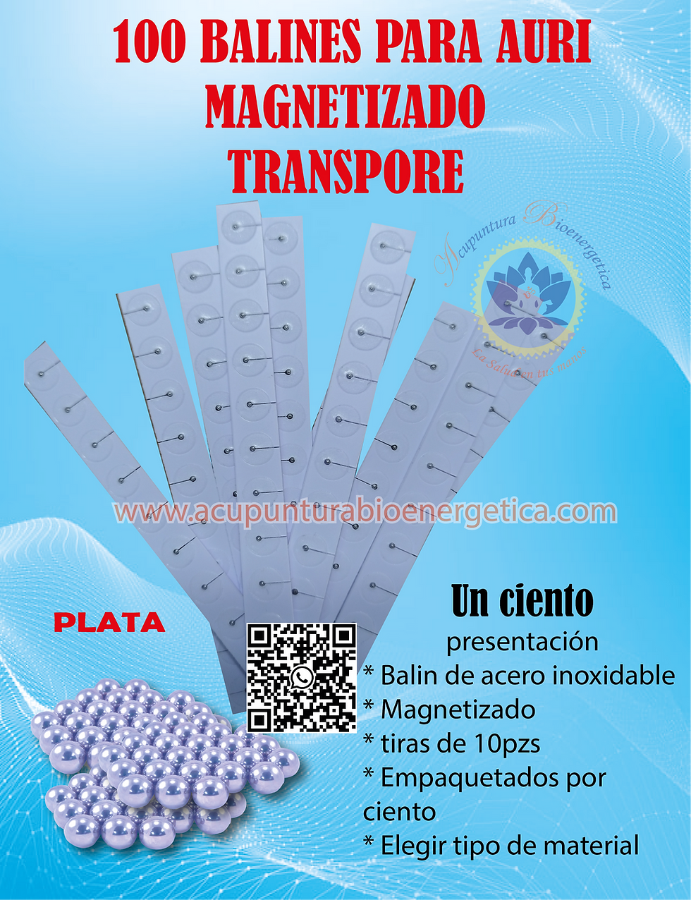 Miniatura: 100PZ BALIN DE ACERO INOXIDABLE CON ADEHSIVO TRANSPARENTE