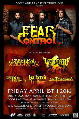 Fear Control / Cerebral Desecration @Dirty Dog - 4/15