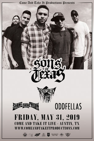 Sons Of Texas / Death Of A Dream / Snake Skin Prison @ Come And Take It Live - Austin, TX - 5/31