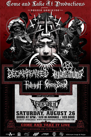 Double Homicide Tour / Decapitated / Thy Art Is Murder @ CATIL, Austin TX - 8/26