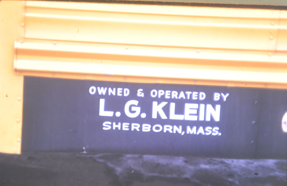 Klein's bus sign
