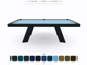 Configuratore biliardo personalizzato online