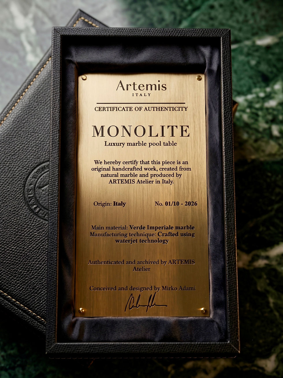 MONOLITE Certificate of origin
