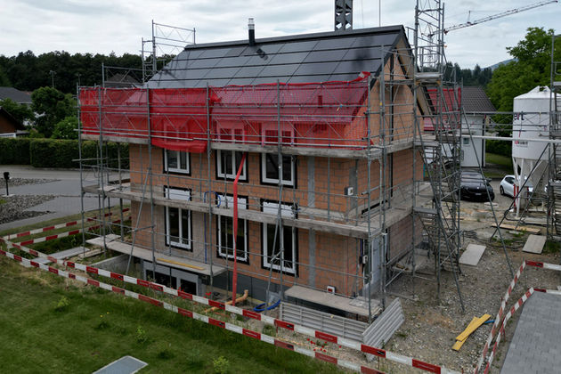 Neubau Siedlung Kleeblatt, Vier Einfamilienhäuser, Aarwangen, Oberaargau