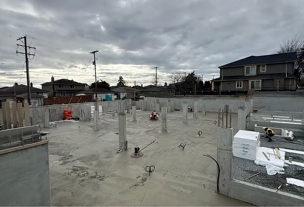 Underground Parkade Floor Finished