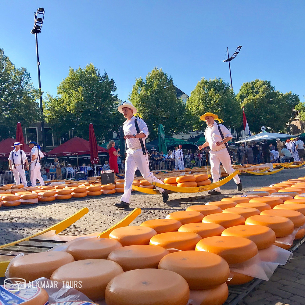 Cheese Carriers at the Alkmaar Cheese Market