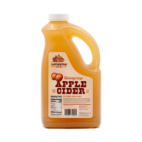 Honeycrisp Apple Cider Half Gallon Louisburg Cider Mill
