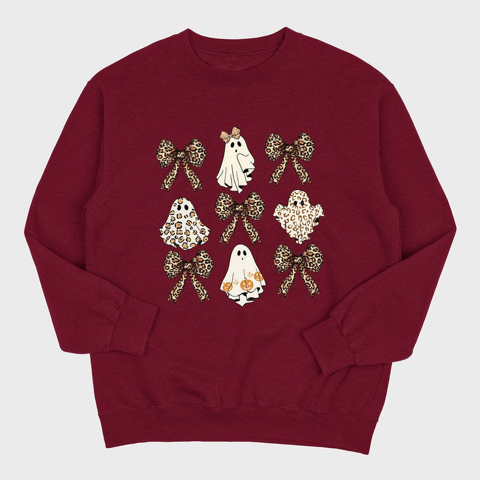 Thumbnail: Bows and Ghosts T-Shirt and Sweatshirt