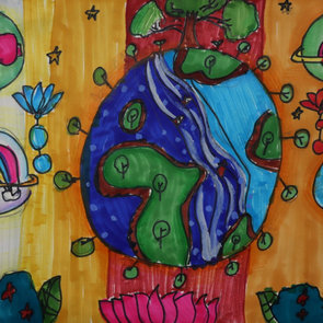 A beautiful planet, Zhixi Wang, Age9.jpe