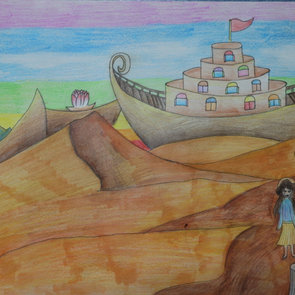 Noah’s desert ark, Peishan Wang, Age11.j