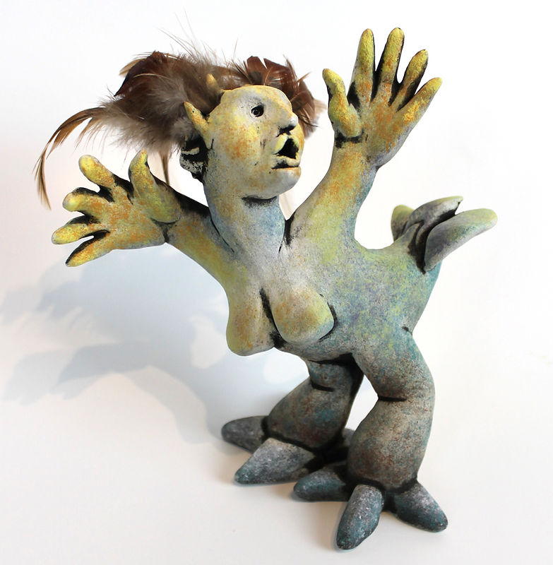 Harpy: Feeling the Despair of the World - artwork by Judith Ann Cooper