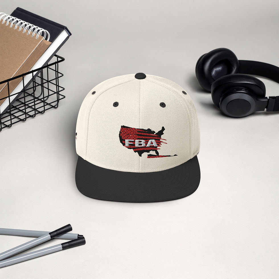 Thumbnail: Foundational Blk American Snapback Hat