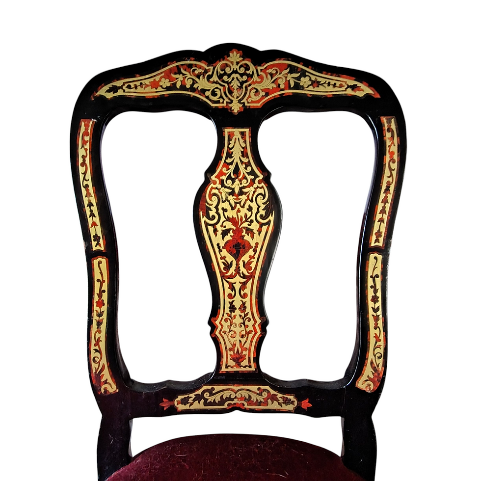 Thumbnail: Set of Four Ebonised & Gilt Decorated Chairs