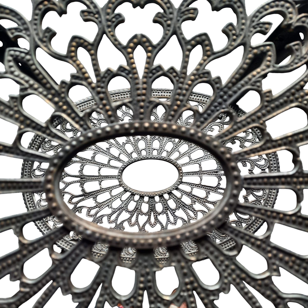 Thumbnail: Antique Cast Iron Two-Tier Side Table