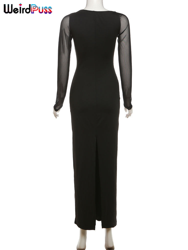 Миниатюра: High Waist Women Maxi Bodycon Dress 