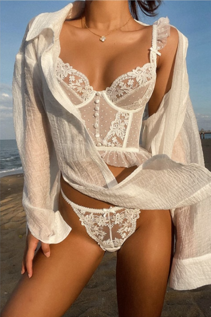 Thumbnail: Lace Women's Bra Top Bralette Vest