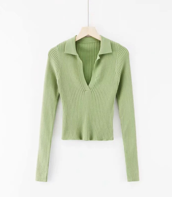 Миниатюра: Women Long Sleeve Soft Bodycon Pullovers 2021