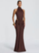 Thumbnail: Articat Elegant Sleeveless Halter Bodycon Evening Dress