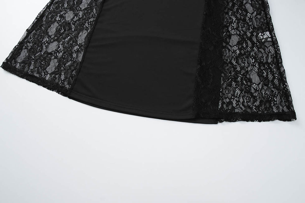 Миниатюра: Lace Hollow Out Slim Halter Dresse