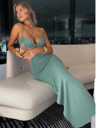 Miniatura: Bandage Sexy Backless Maxi Dress