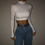Miniatyrbild: Basic Sheath Women Solid Stretch Turtleneck Tshi