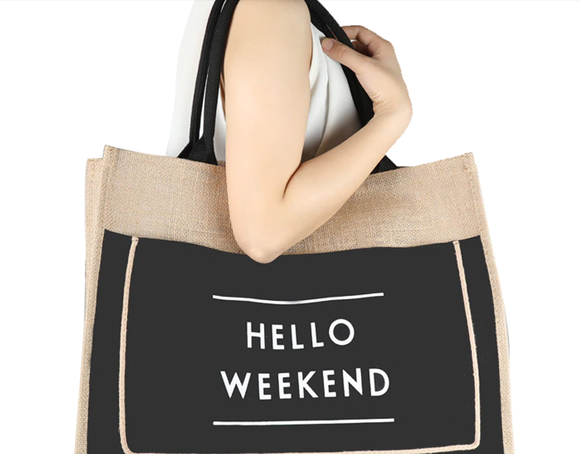 Miniatura: Women Linen Luxury Tote Large Capacity Female Casual Shoulder beach Bag