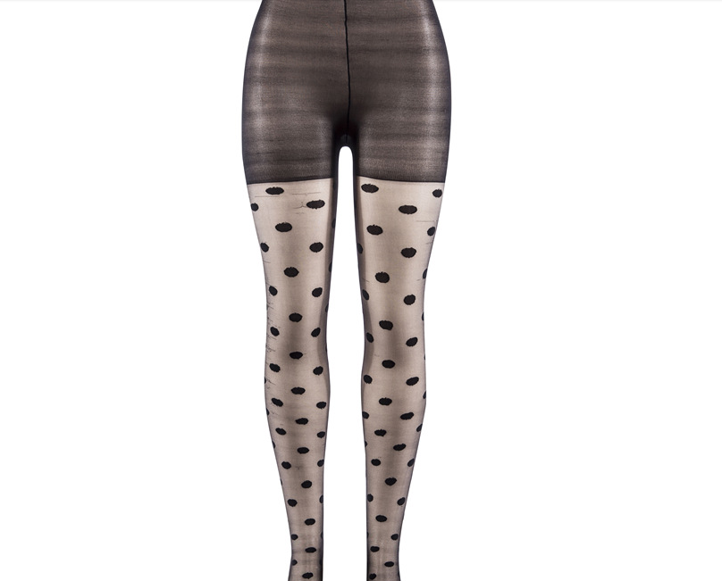 Миниатюра: 1PC Sexy Women Tights Summer Nylon dot Print Tights Stockings Step Foot
