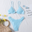 Miniatura: New Bikini Pleated Nylon Swimsuit