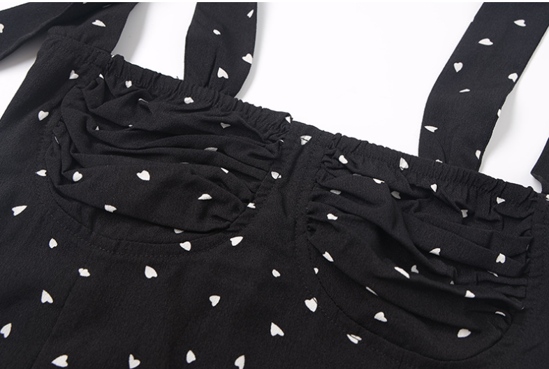 Miniatyrbild: Off Shoulder Top Women Polka Dot Black Bow Sexy Top Ladies 2020