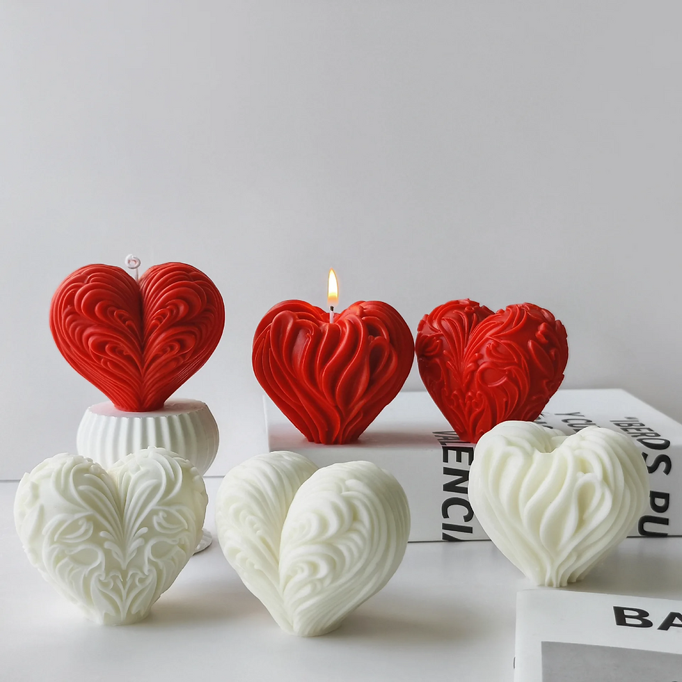 Valentine's Day Heart Shape Aroma Love Resin Plaster Mold Handmade Gift Soap