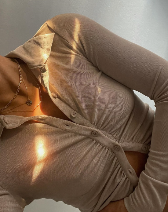 Миниатюра: Slim Ruched Ladies Sparkle Shirts