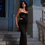 Миниатюра: Mesh Hollow Out Slim Dress For Women