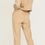 Miniatura: Solid Casual Sports Set Women Batwing Long Sleeve Loose Cropped Tops And Elastic
