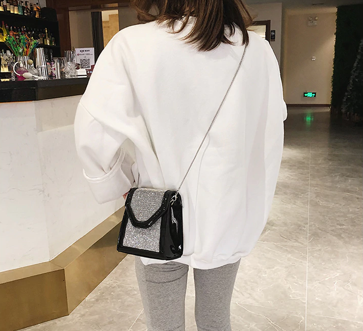 Miniatura: Diamond Square bag uality PU Leather Phone bag Women's Designer Handbag