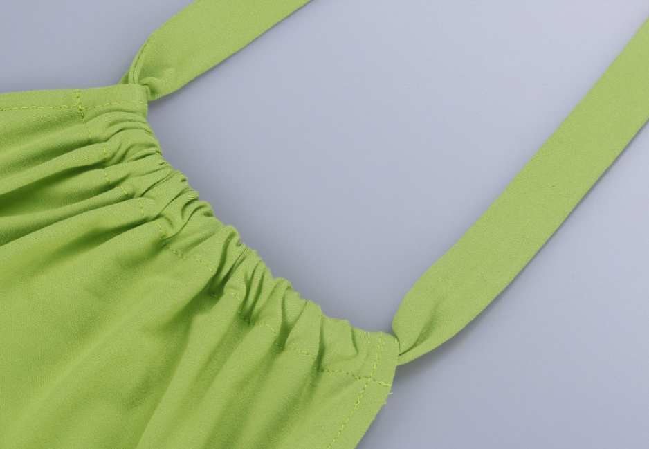 Thumbnail: Straps Halter Sexy Backless Summer Mini Dress