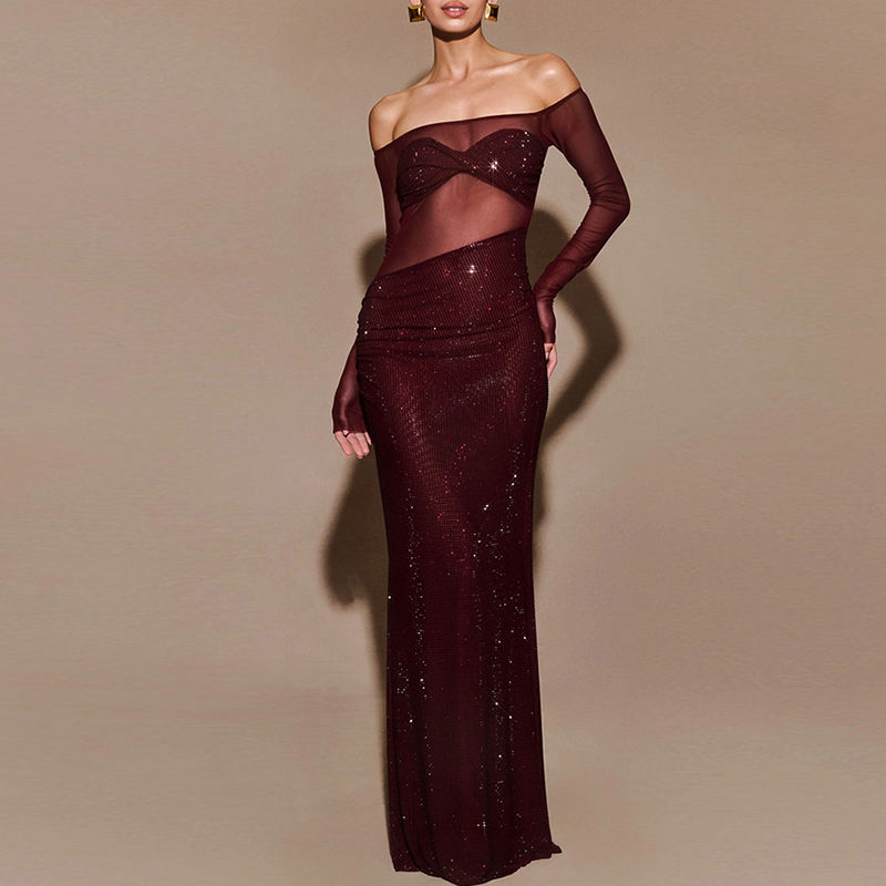 Miniatura: Shiny Sequin Slim Women Dress 