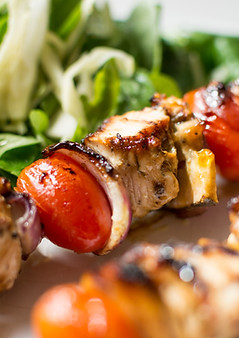 Huhn Schaschlik