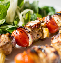 Huhn Schaschlik