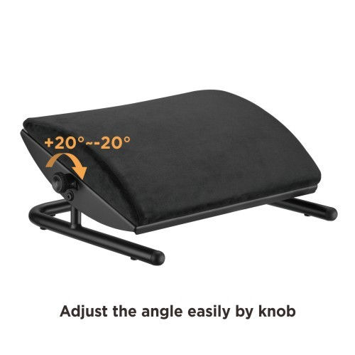 Miniatura: REPOSAPIES ERGONÓMICO AJUSTABLE + COJIN "FR-10B" NEGRO
